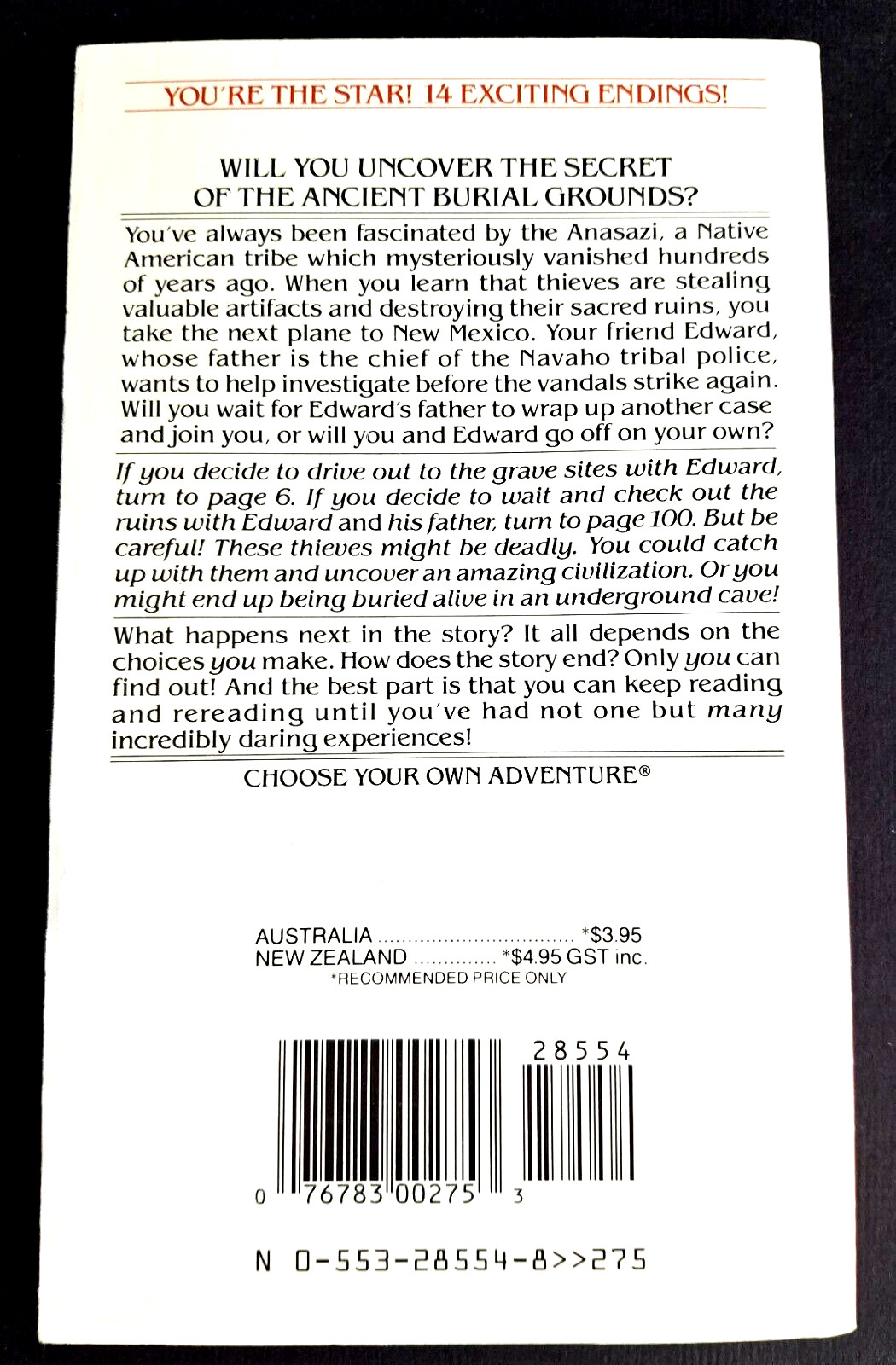 Choose Your Own Adventure #103: Grave Robbers CYOA Montgomery 1st Edition!