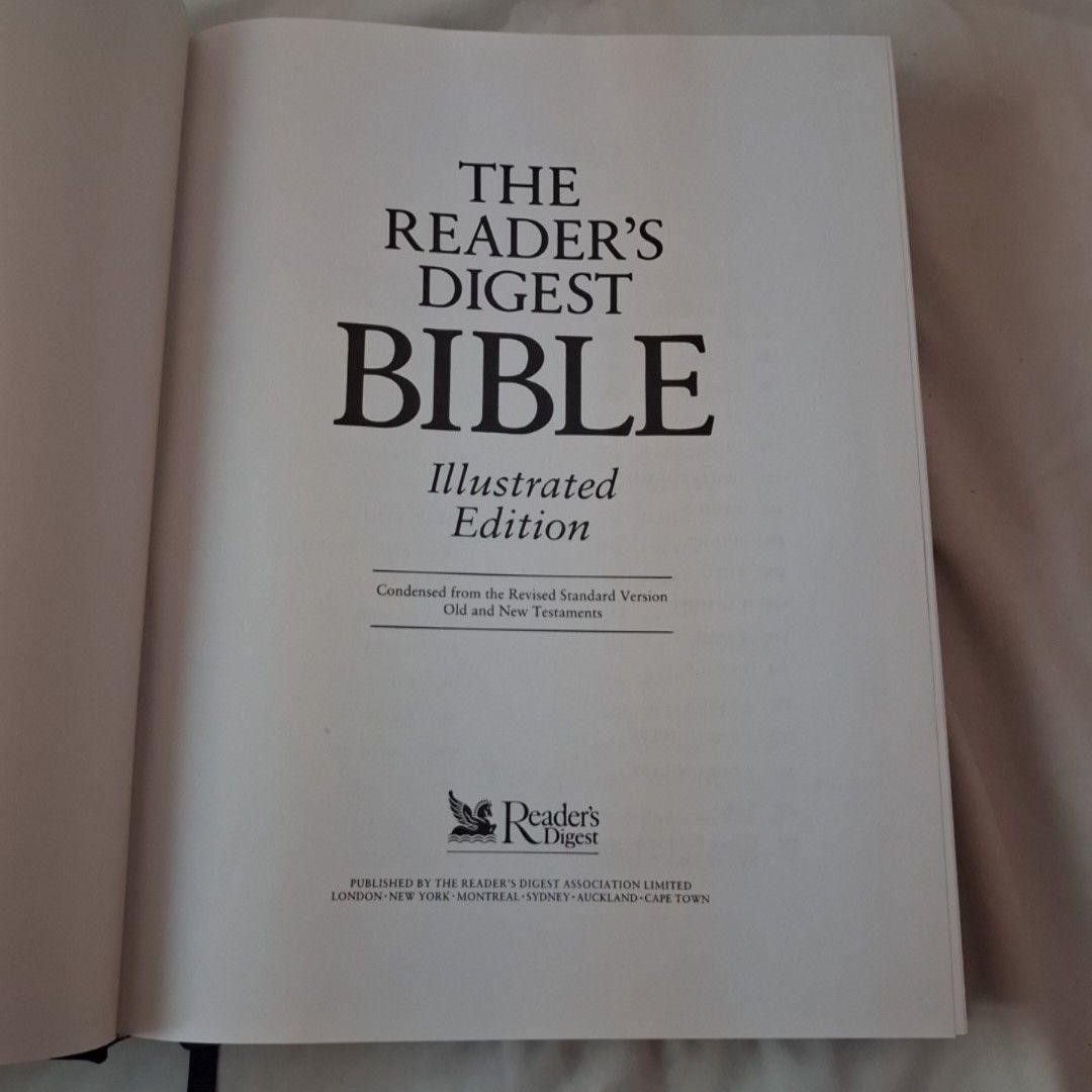 The Reader&rsquo;s Digest Bible Illustrated Edition 1995 Hardcover Metzger Hammer