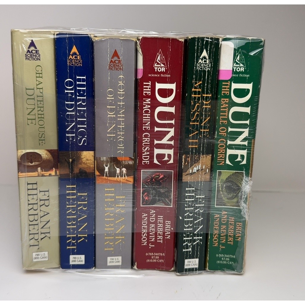 Dune Series Frank Herbert & Brian Herbert 6 Books Lot Paperback Science Fiction