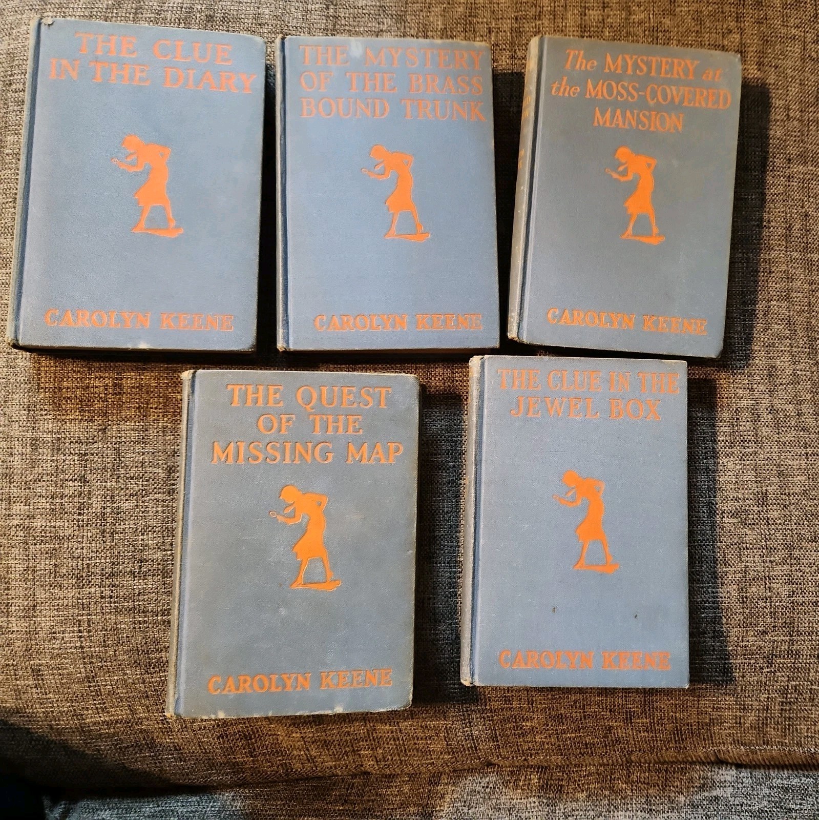 Vintage Nancy Drew Books Mixed Lot of 5 Hardcover Mystery 1930&rsquo;s and 1940&rsquo;s
