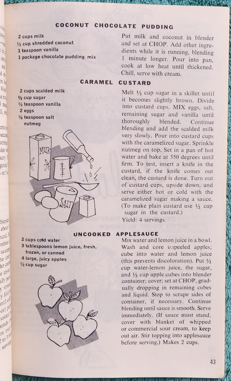 Grants Blender Cook Book 1969 Printing 84 Pages – Great Recipes From The 1960&rsquo;s