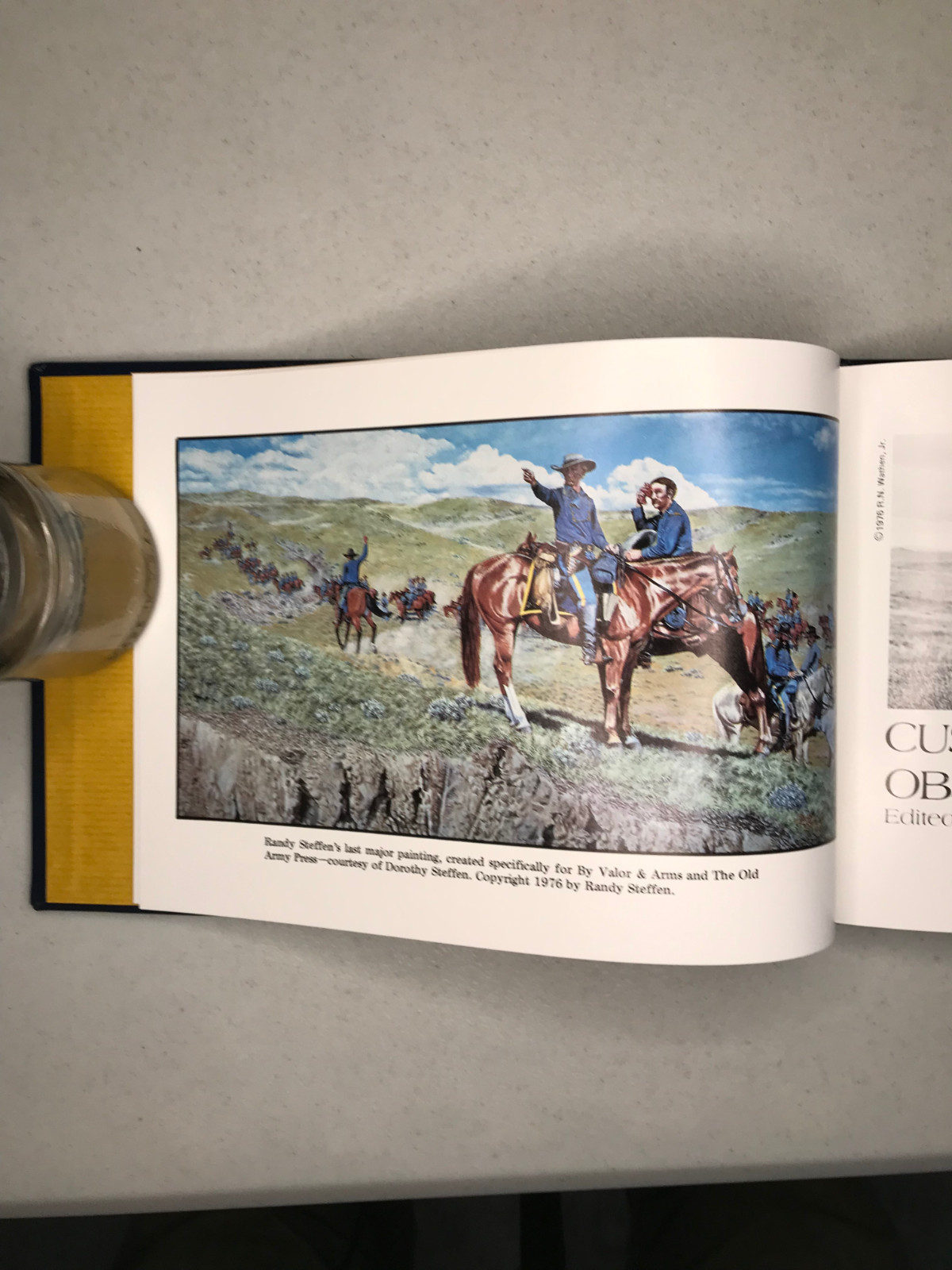 Custer Centennial Observance 1978 Leather HC Signed FitzJames Art 11/50