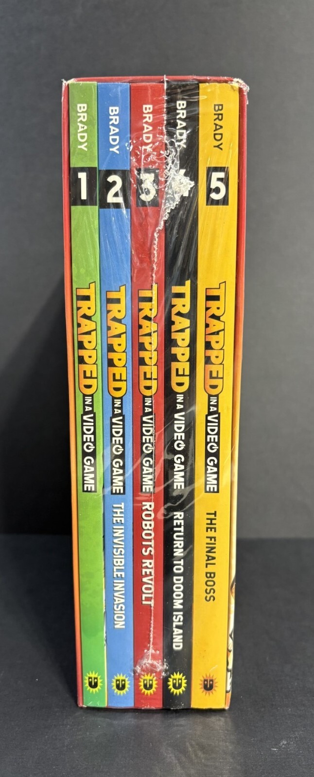 Trapped in a Video Game: the Complete Series Dustin Brady 5 Books New Free Ship