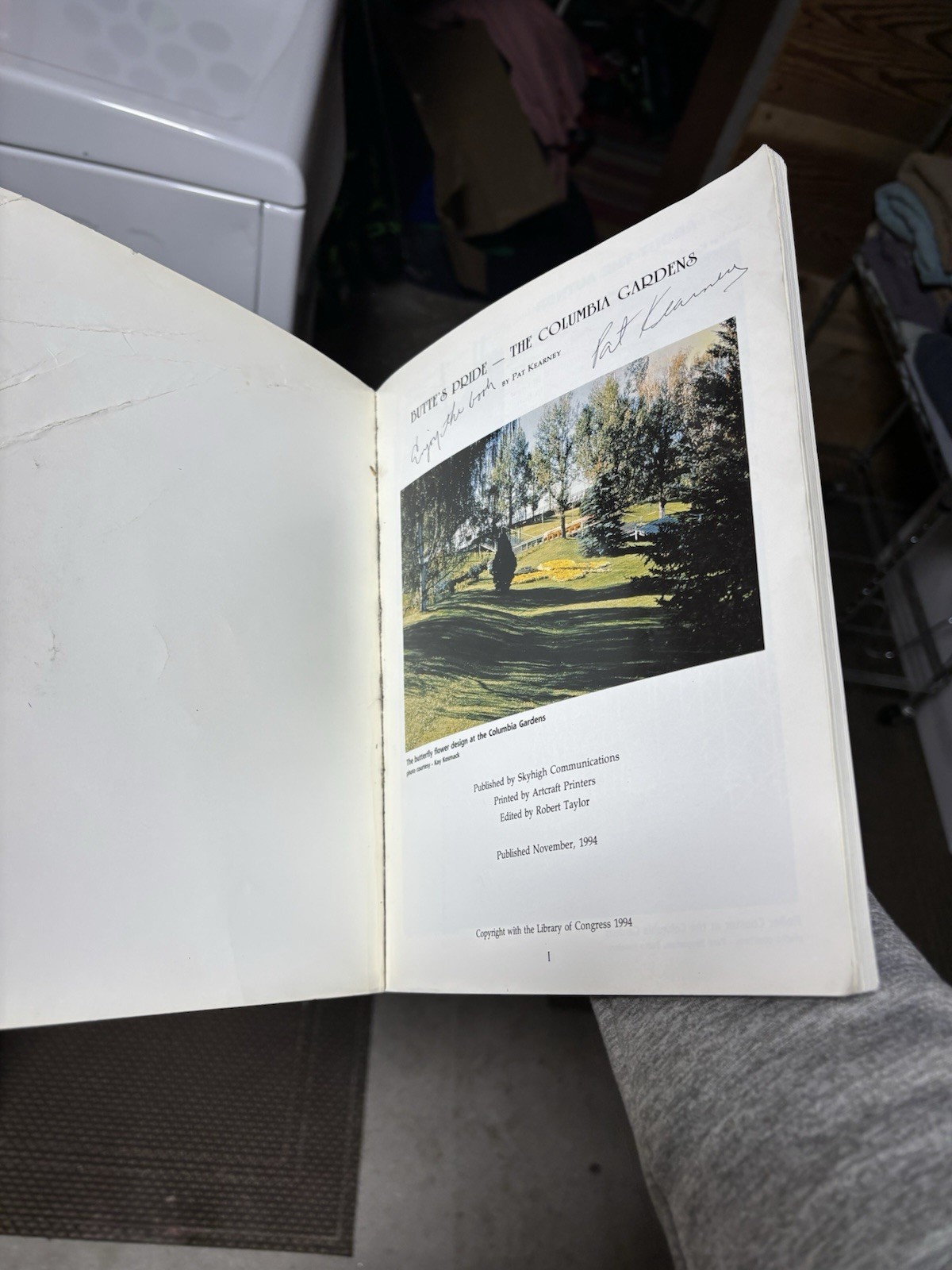 Butte&rsquo;s Pride – The Columbia Gardens by Pat Kearney Signed By Author