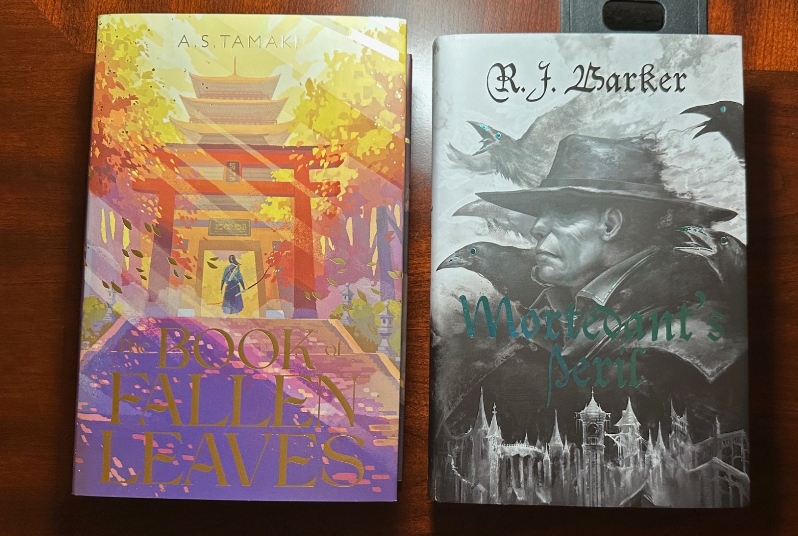FairyLoot: Book of Fallen Leaves by AS Tamaki & Mortedant&rsquo;s Peril by RJ Barker
