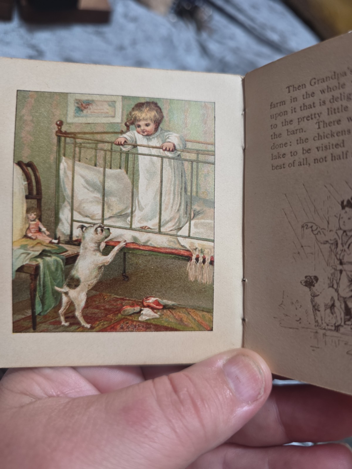 « Like Grandpa » 1886 by Ernest Nister Mini Book
