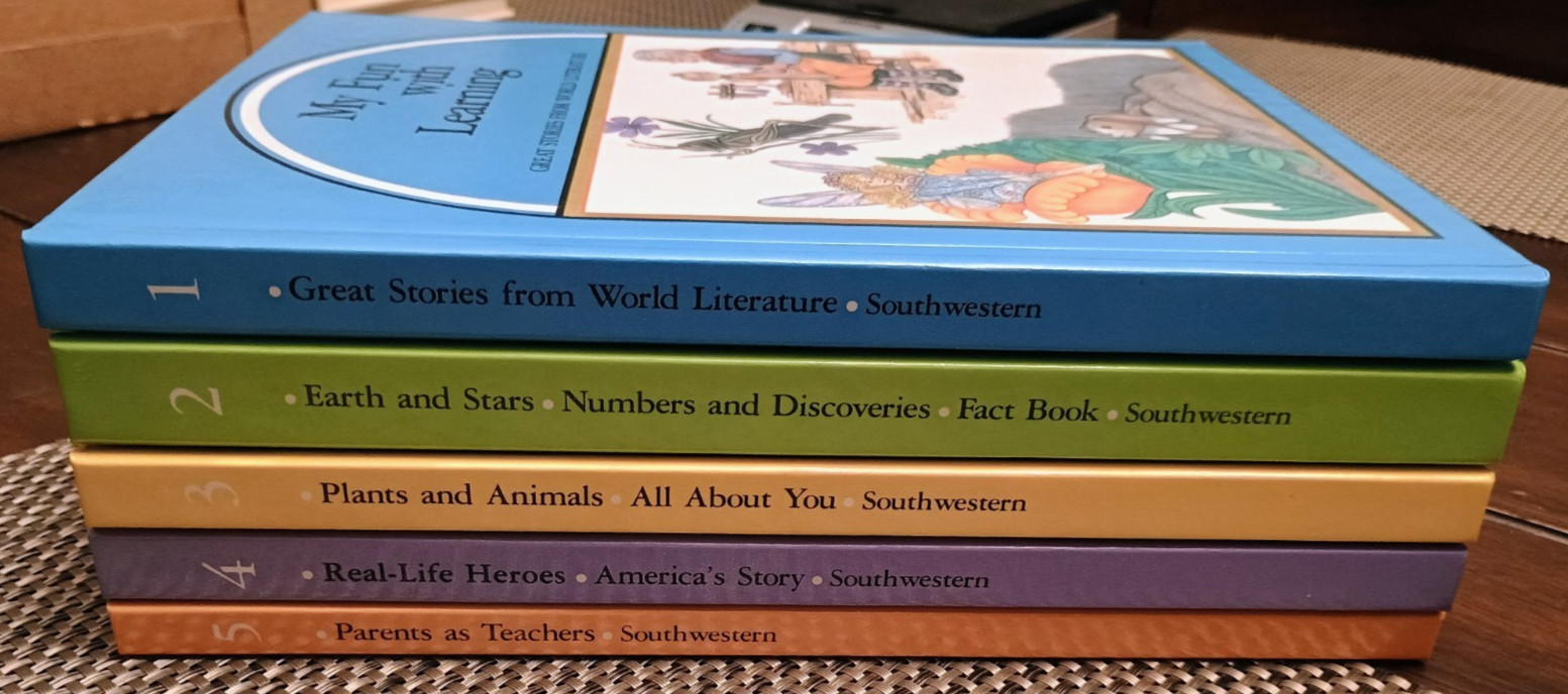 *1989* 🏫Southwestern My Fun With Learning Book Set 1-5 Hardcover VG 📚