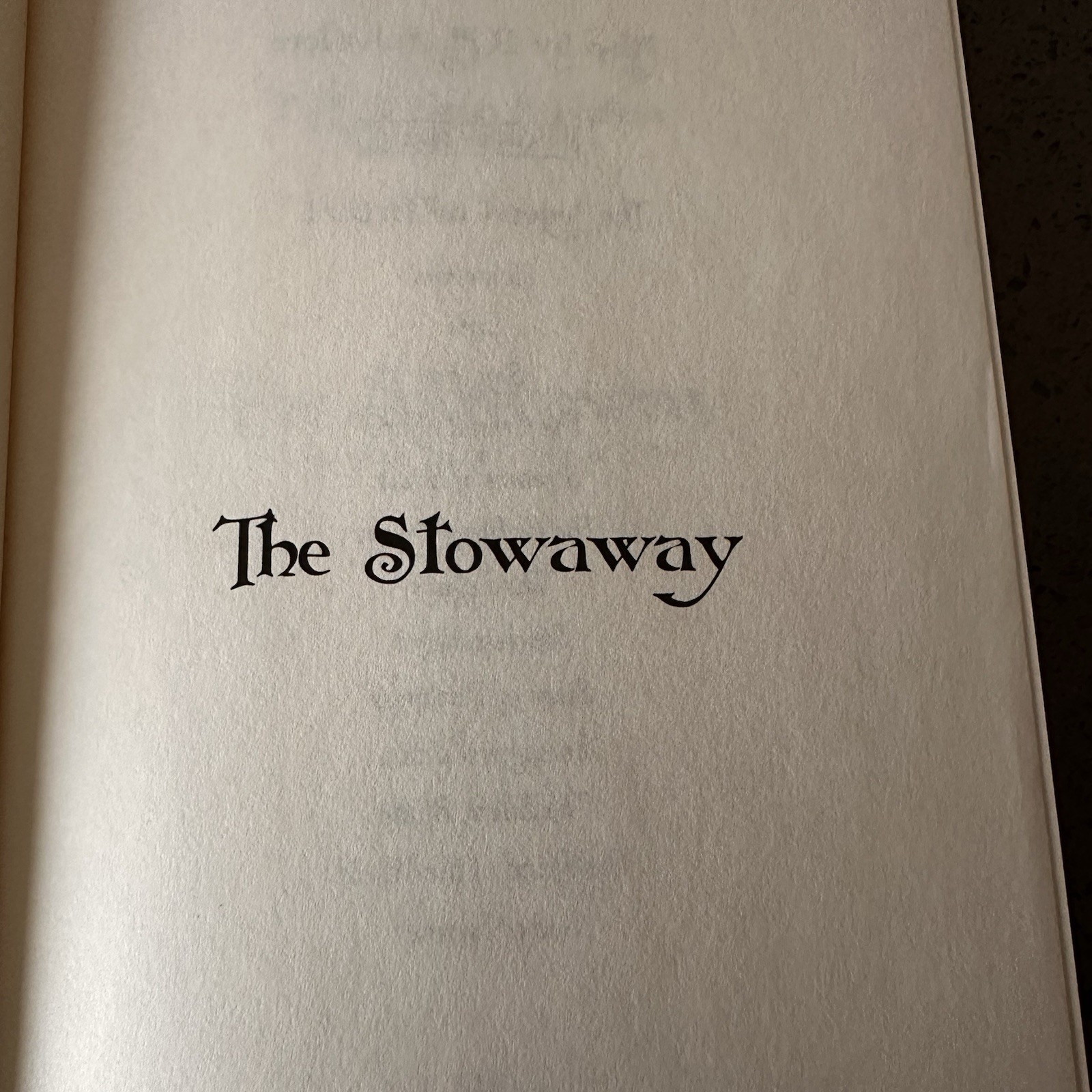 The Stowaway by R. A. Salvatore and Geno Salvatore (2008, Hardcover) 1st Edition