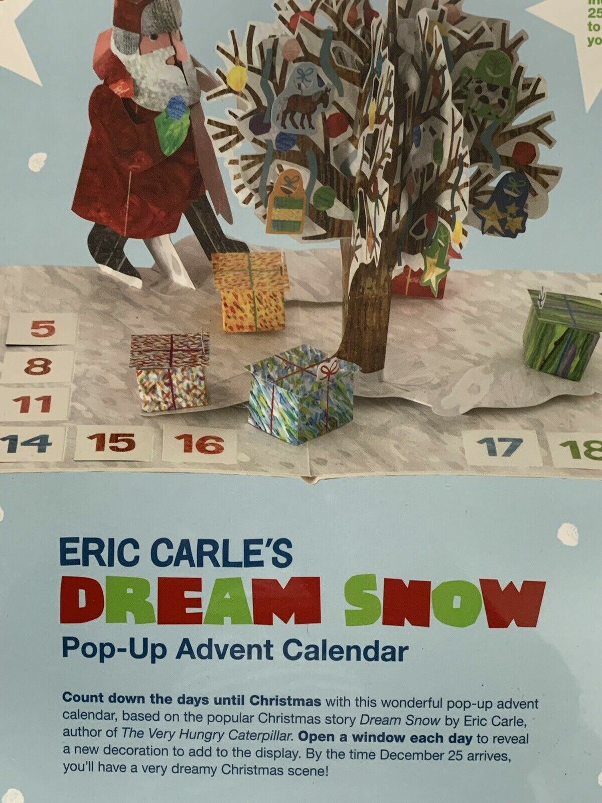 Eric Carle&rsquo;s Dream Snow Pop-Up Advent Calendar Eric Carle NEW IN SHRINKWRAP