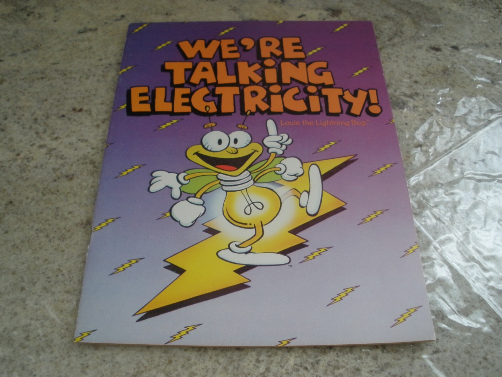 WE&rsquo;RE TALKING ELECTRICITY LOUIE LIGHTNING BUG COLORING BOOK UNUSED (D12)