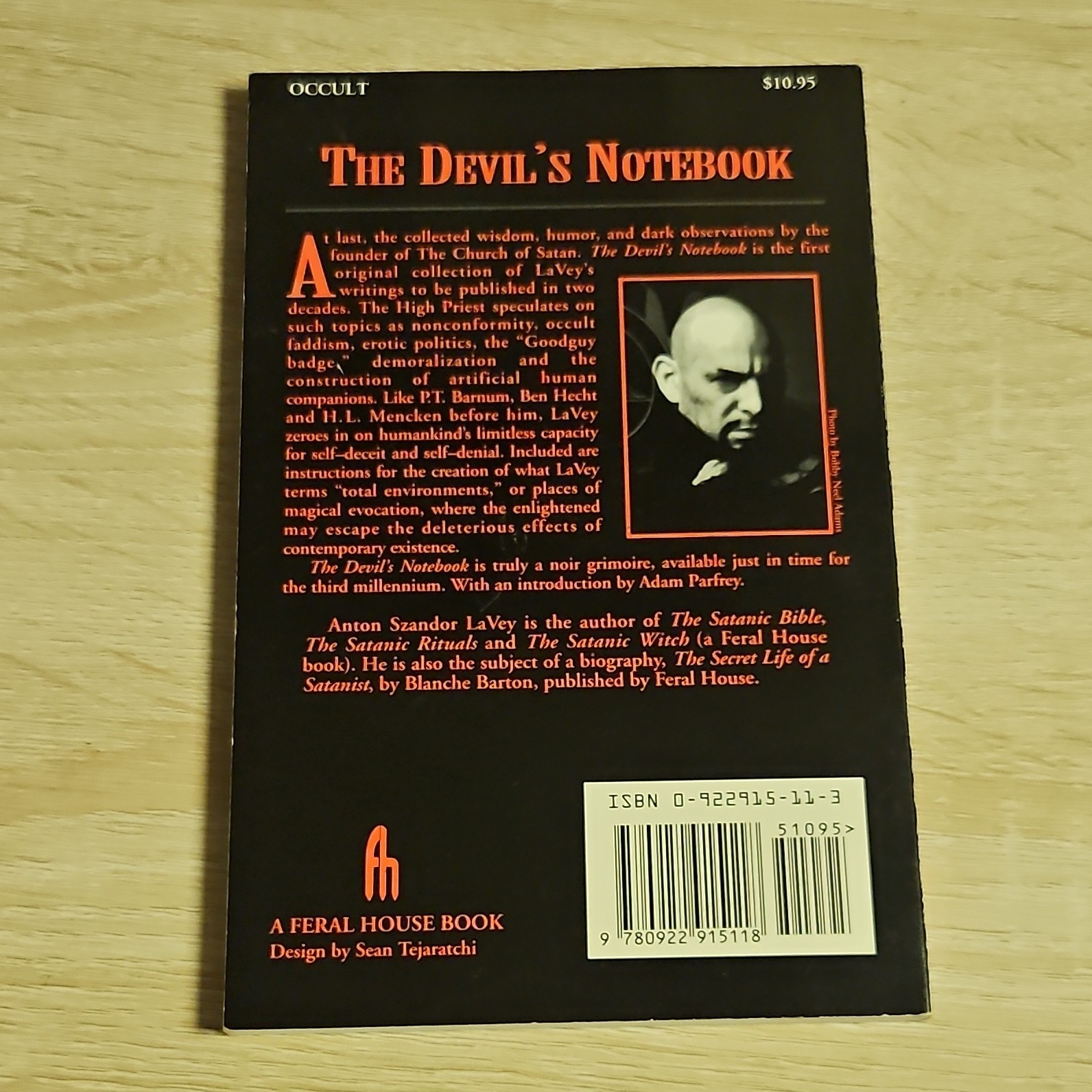 Devil&rsquo;s Notebook by Anton Szandor LaVey Trade Paperback Feral House Occult