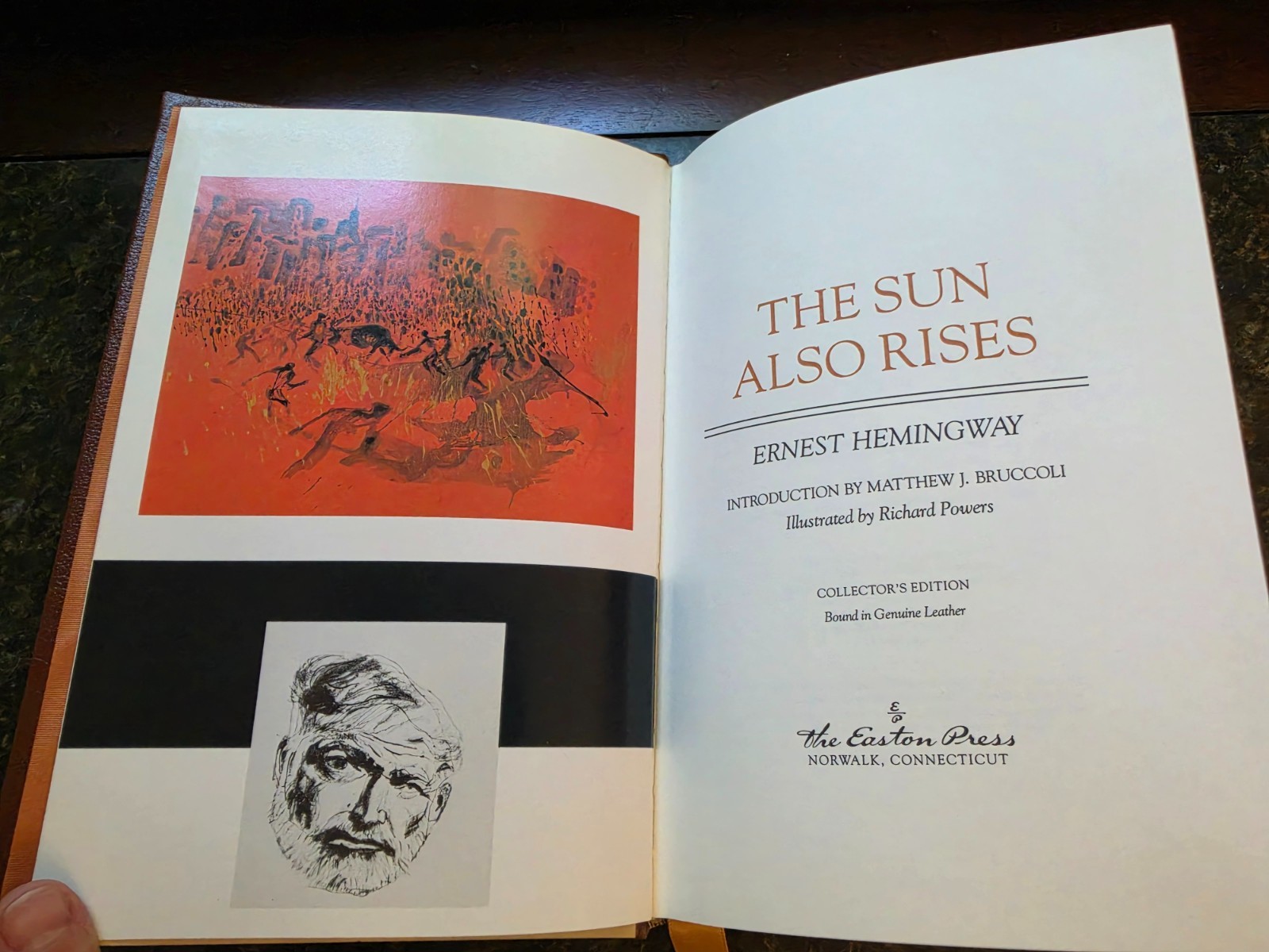 The Sun Also Rises by Ernest Hemingway Easton Press Leather Rare