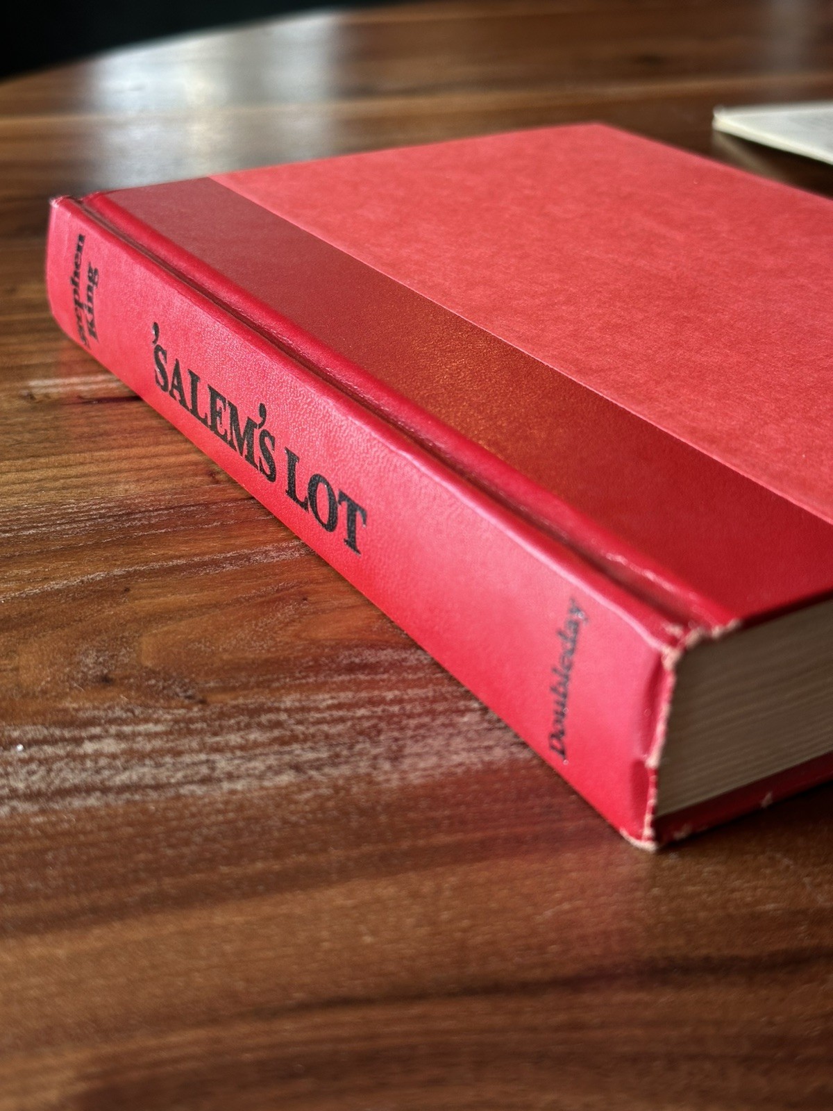 &lsquo;SALEM&rsquo;S LOT by Stephen King (1975, Hardcover) 1st Ed 1st Print BCE 039 Gutter