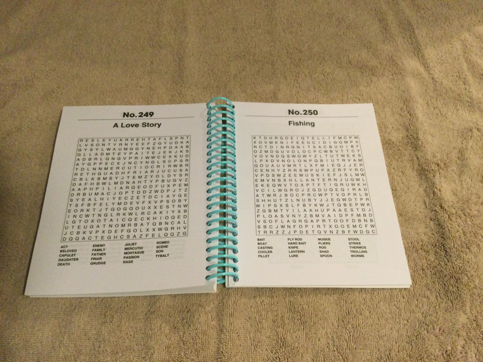 Bendon Word Search Spiral Bound Book 250 Pages NEW