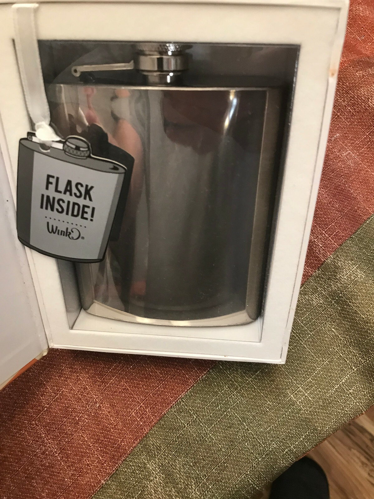 Wink Book Flask « Make the most of Family Time » 7oz