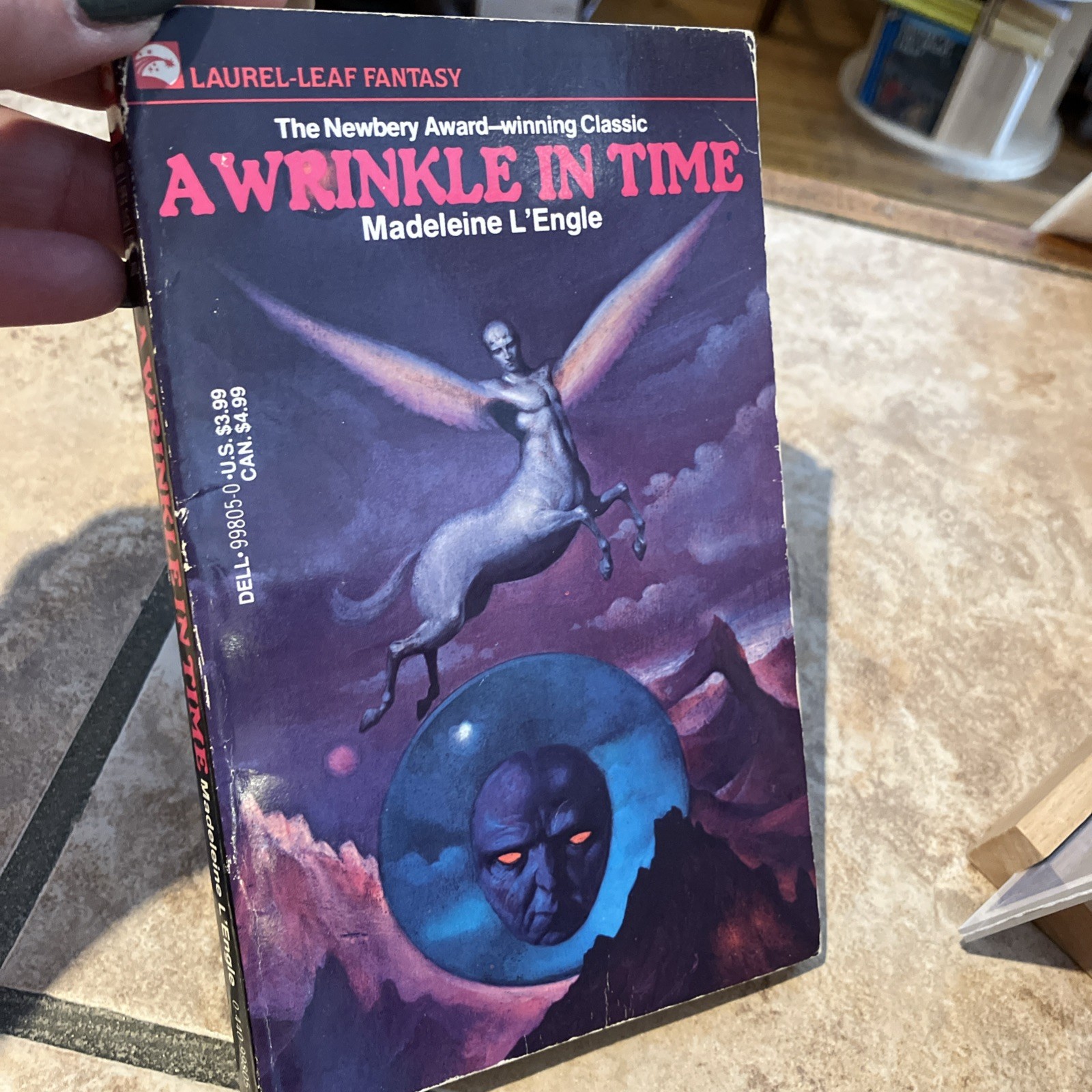 A Wrinkle In Time by Madeleine L&rsquo;Engle 1976 Dell Laurel Leaf STRANGER THINGS