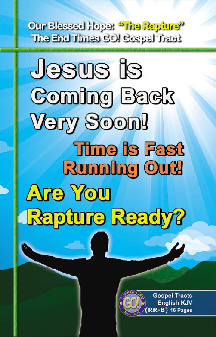 GOSPEL, BIBLE TRACTS: The Rapture, Pack of 32 units in 2 Covers, 16 Pages Each