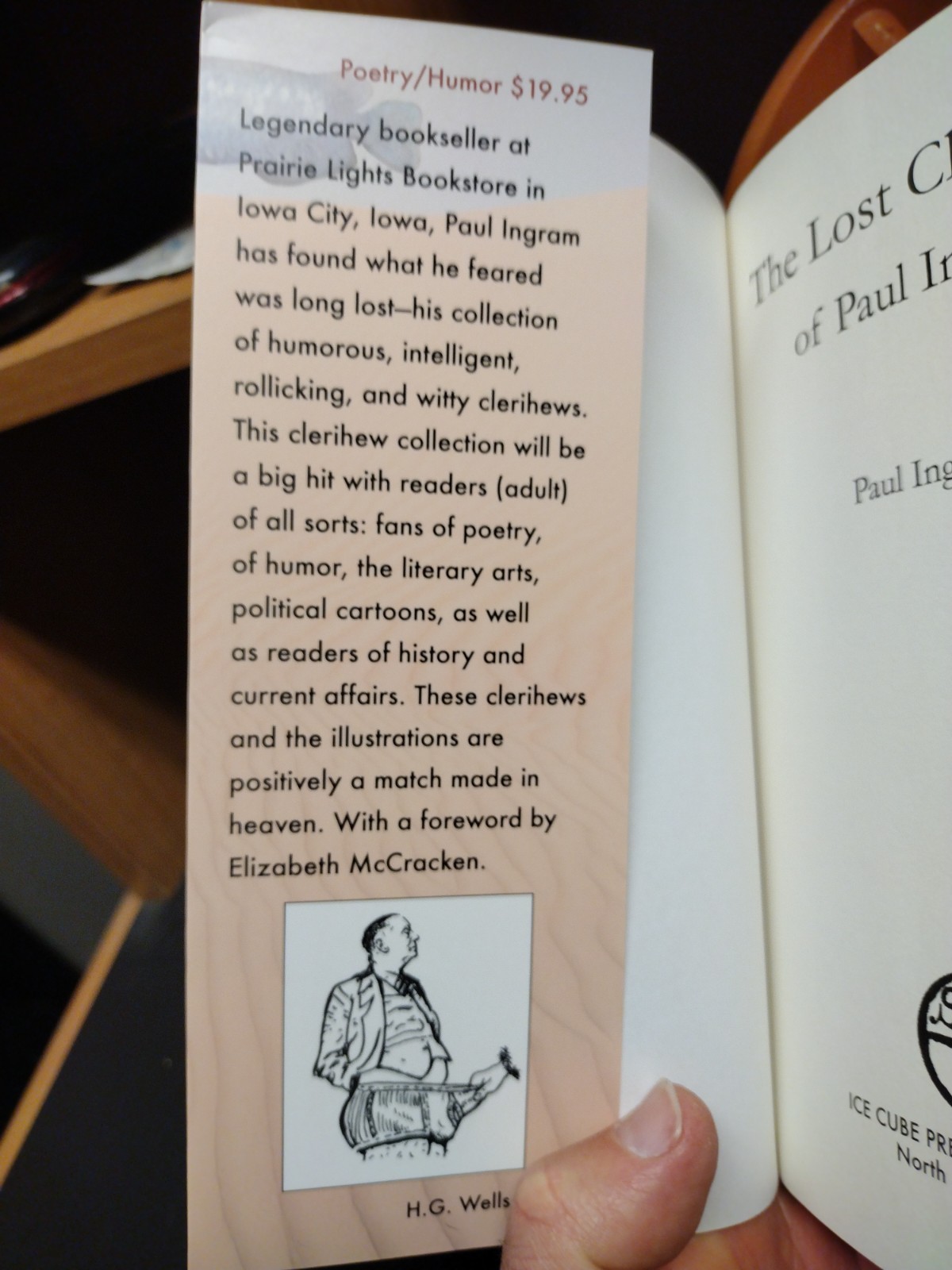 The Lost Clerihews of Paul Ingram Ice Cube Press 2014 Ill. Julia Anderson Miller