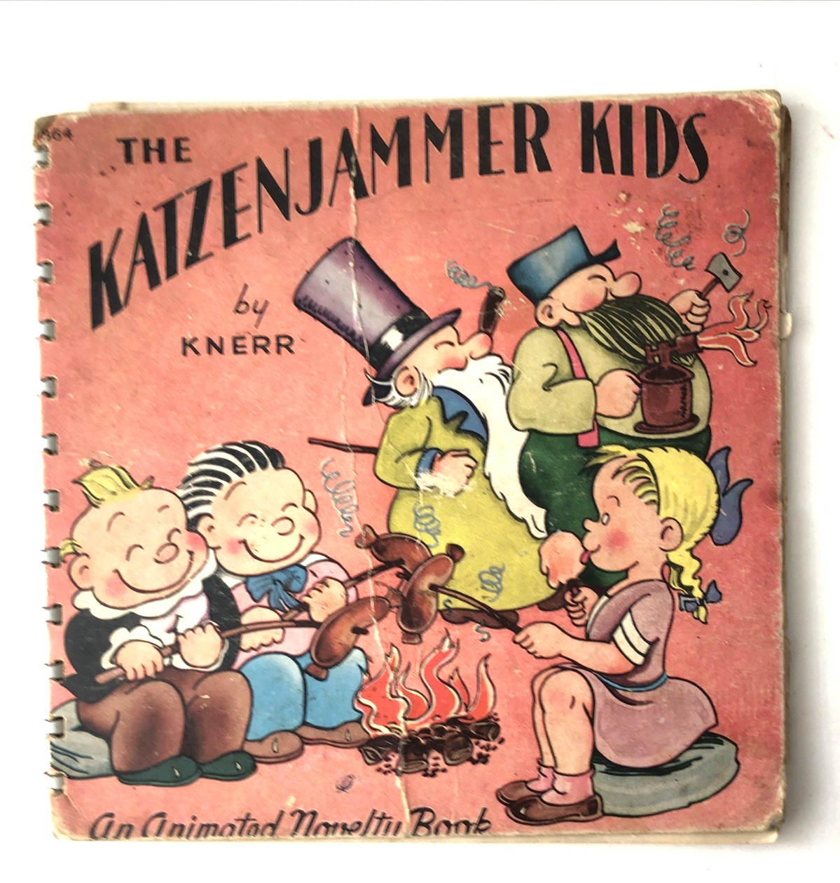 1945 The Katzenjammer Kids by Knerr, An animated Novelty Book, some damage