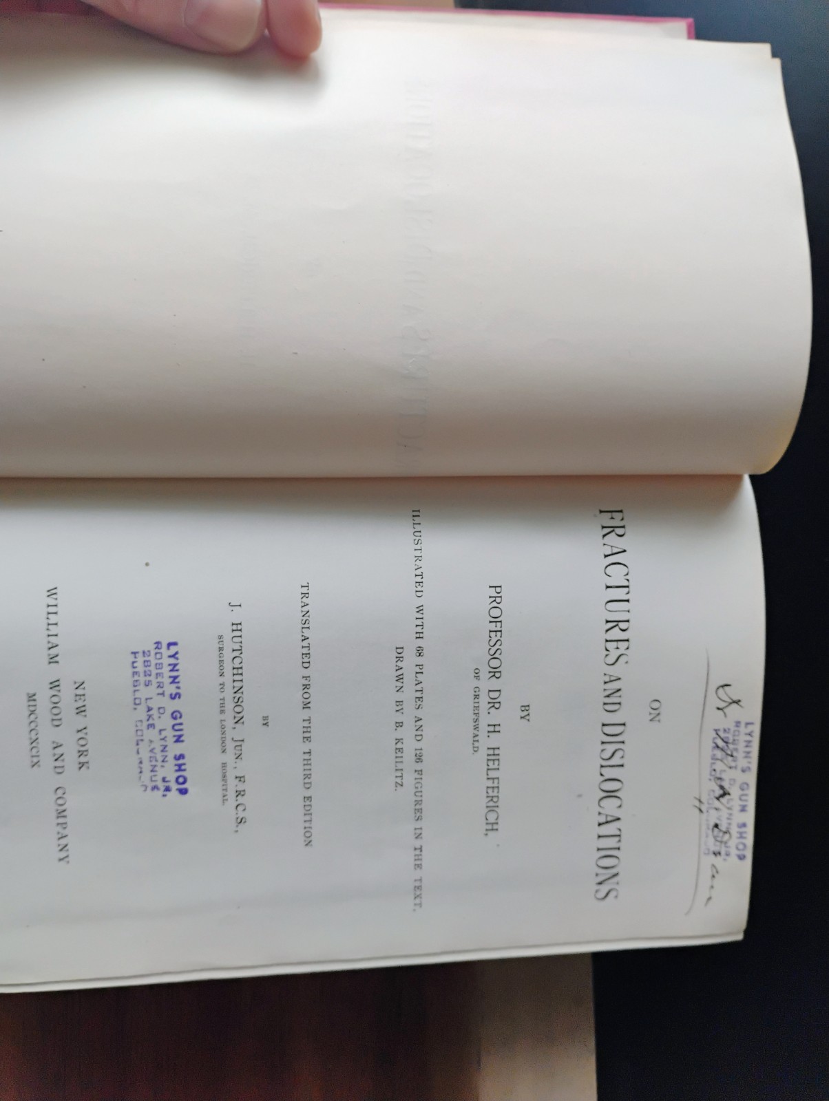 1899 On Fractures and Luxations by H. Helferich – AMAZING condition, like new!