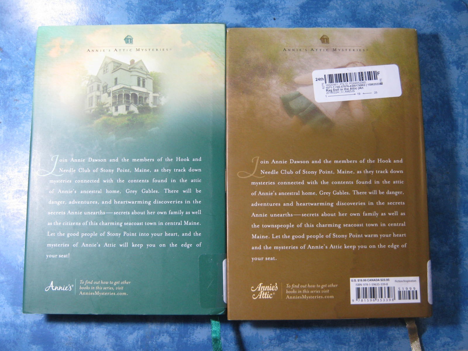LOT OF 7 ANNIE&rsquo;S ATTIC MYSTERIES Inspirational Fiction HCDJ 2013 VGC