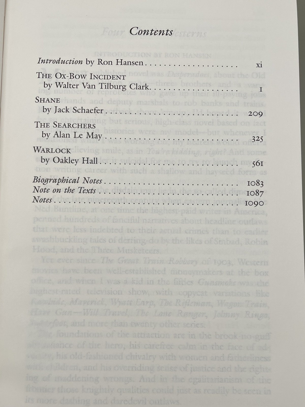 The Western: Four Classic Novels of the 1940s & 1950s Library of America