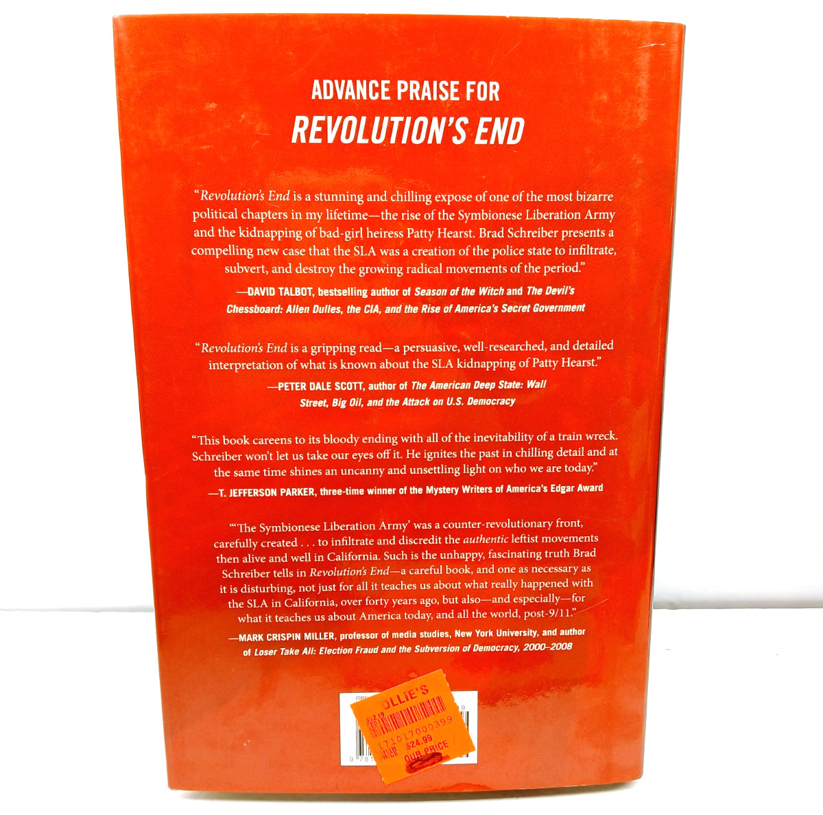 Revolution&rsquo;s End (Hardcover Book) By Brad Schreiber (Skyhorse Publishing)