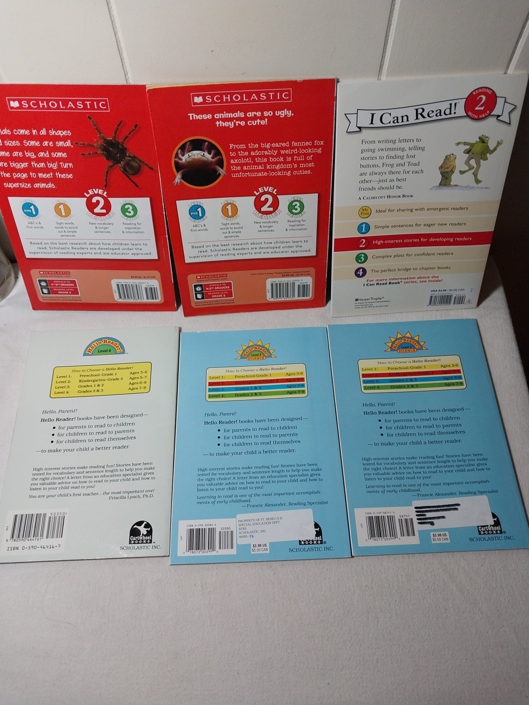 Lot 15 Level 1, 2, 3, 4 Reader Books Step Into Reading I Can Read Scholastic