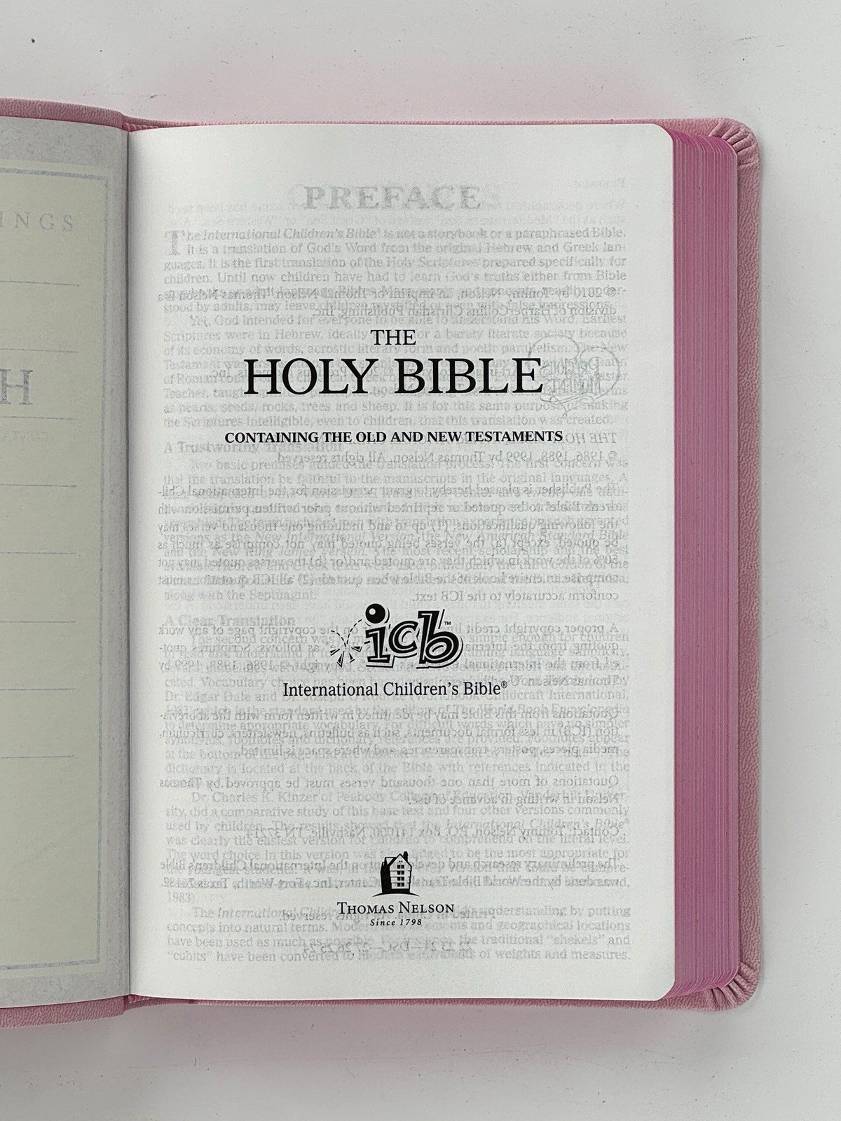 2012 Precious Moments. Pink International Children&rsquo;s Bible LN