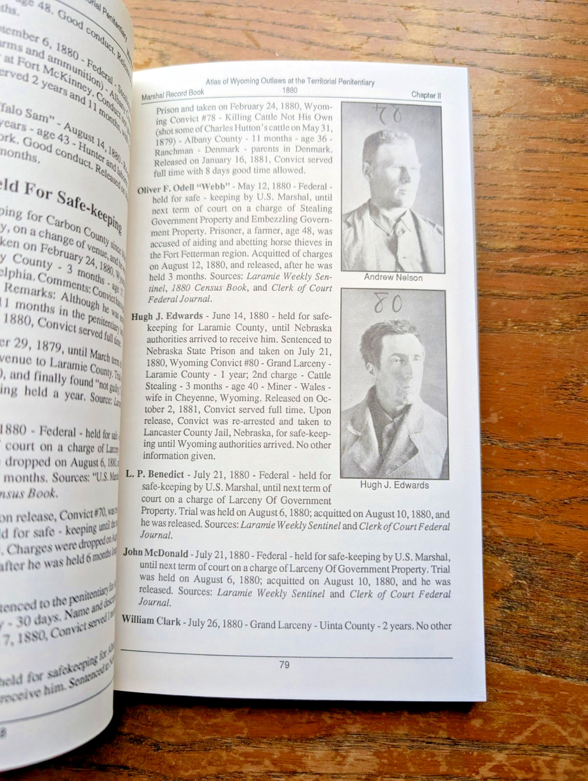 Atlas of Wyoming Outlaws at the Territorial Penitentiary by Elnora L. Frye 1990