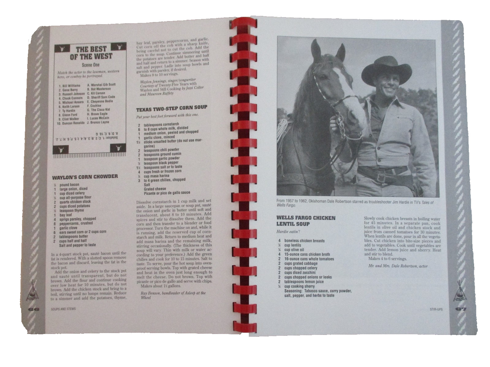 Vtg THE ALL-AMERICAN Cowboy COOKBOOK by Ken Beck & Jim Clark PB