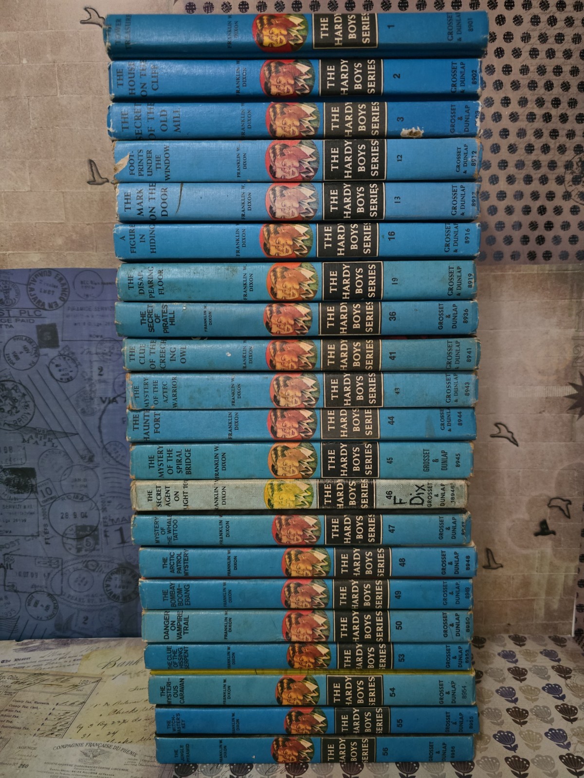 21 VTG Hardy Boys Books FW Dixon 1959-1977 #1-3,12,13,16,19,36,41,43-50,53-56