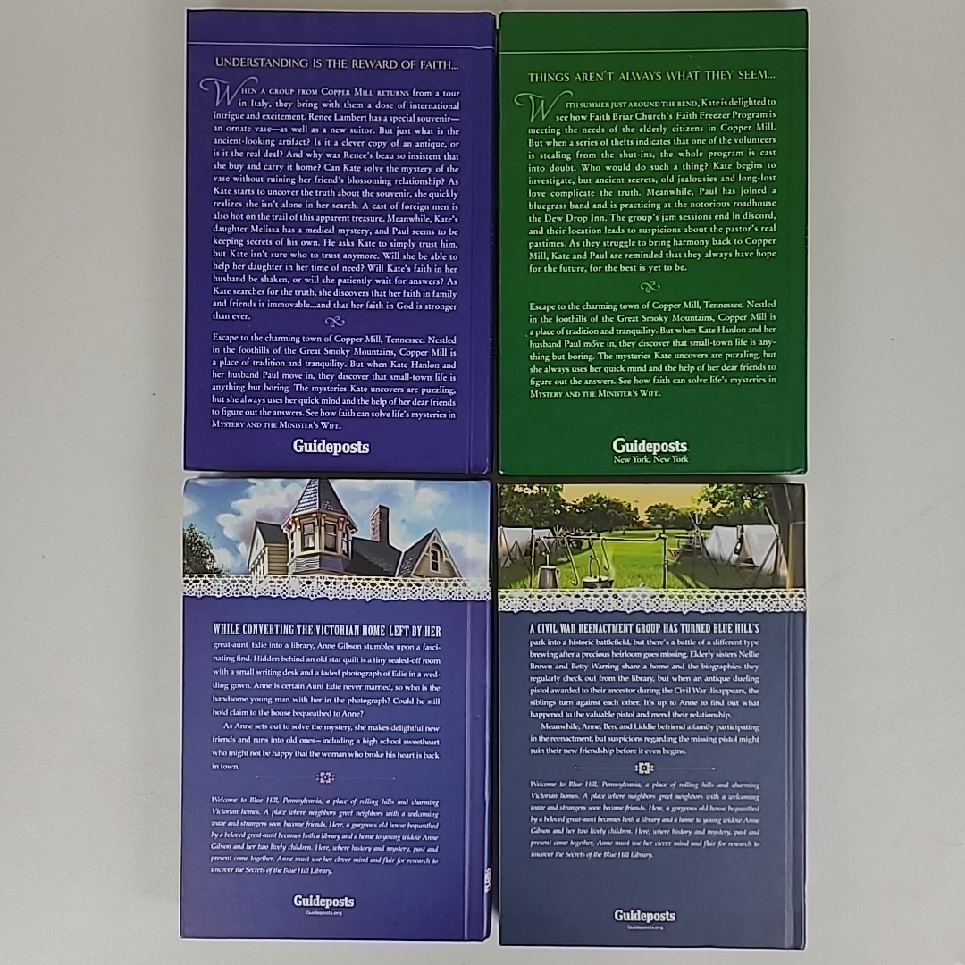 Lot of 18 Guidepost Books Amish Mysteries, Minister&rsquo;s Wife Inspirational HC