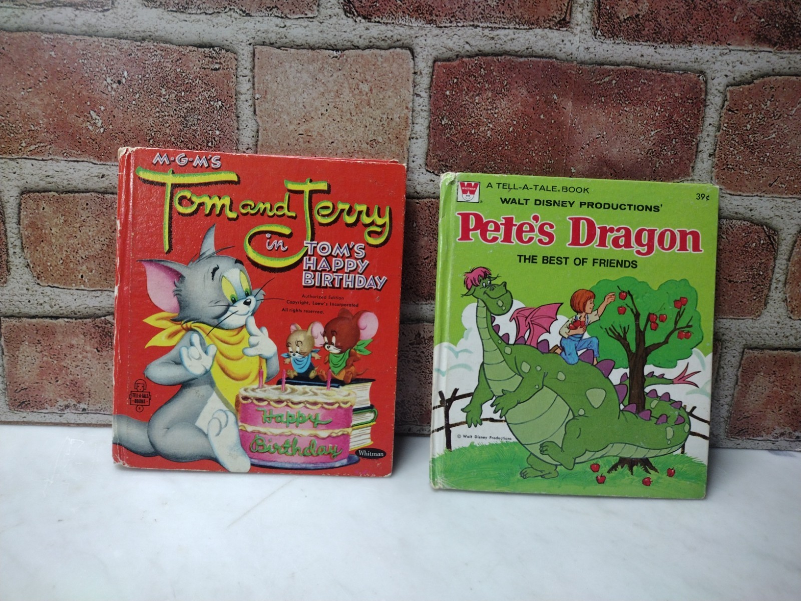 Lot of 6 – Vintage Mini Hardcover Children&rsquo;s Books – Pete&rsquo;s Dragon/Tom & Jerry +