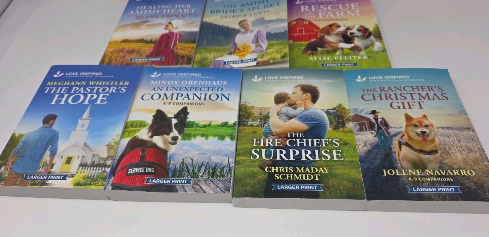Love Inspired Suspense 2026 2025 Larger Print 10 Book Lot LIS Harlequin Romance