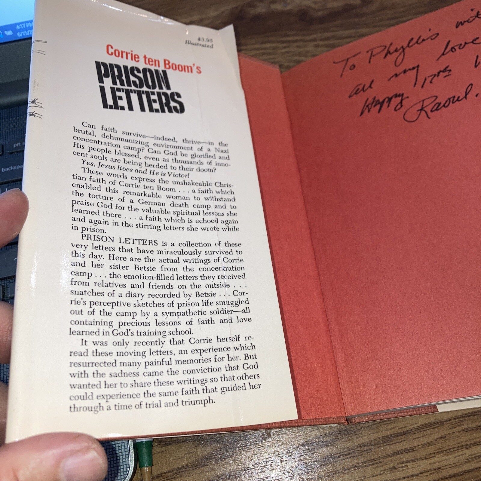 Corrie Ten Boom&rsquo;s Prison Letters 1975 Revell HC DJ,History, Religion WWII