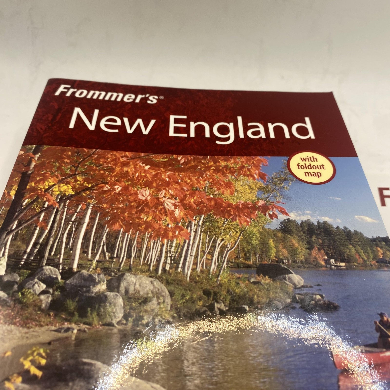 Frommer&rsquo;s New England 2006 Paul Karr Maroon PB Travel Guide Map USA Illustrated