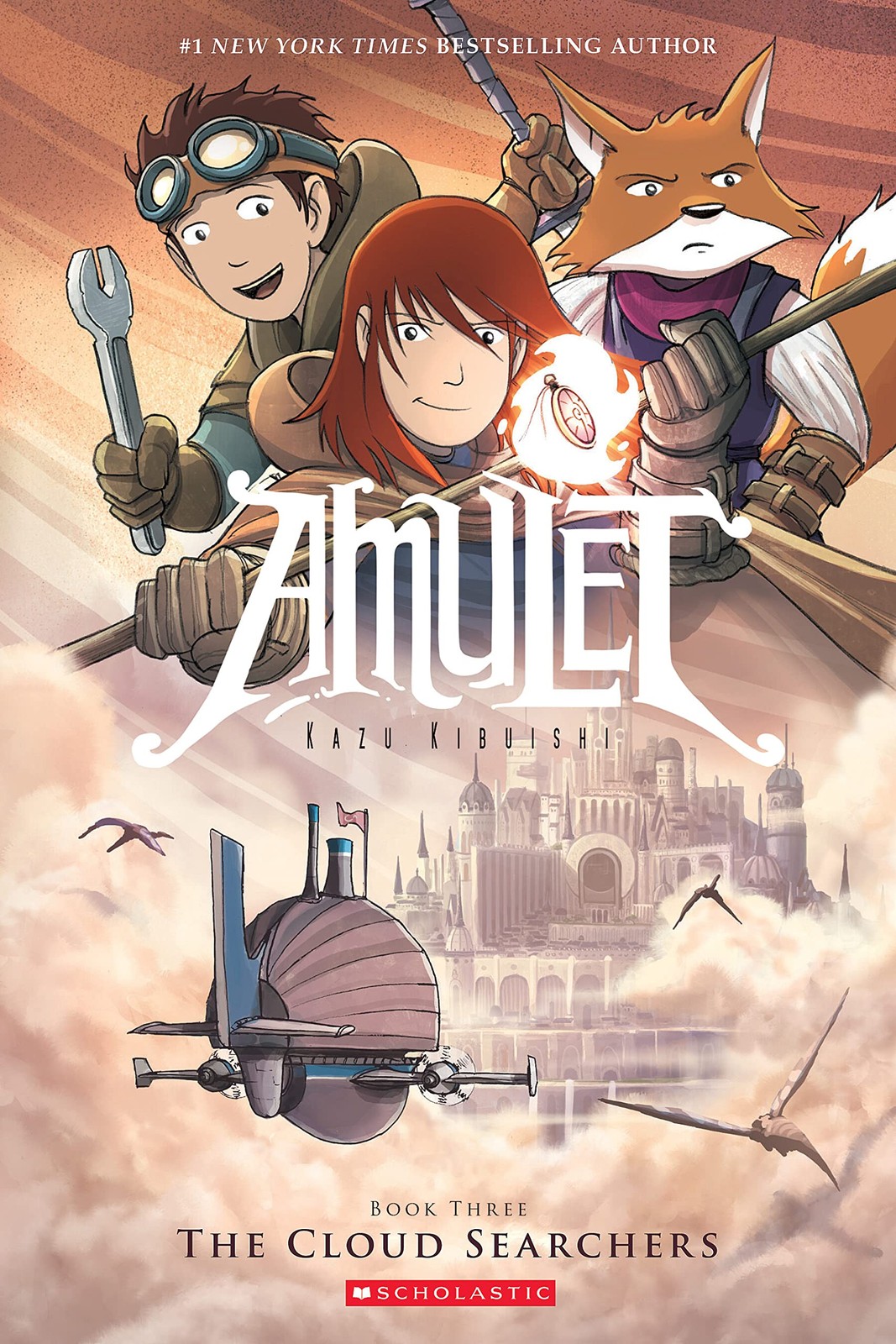 The Cloud Searchers: A Graphic Novel (Amulet #3) – paperback Kibuishi, Kazu