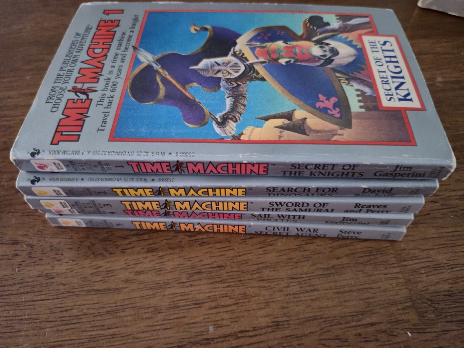Bantam Time Machine Series Books 1-5 In Boxed Set CYOA RPG Gamebook Lot 1980&rsquo;s