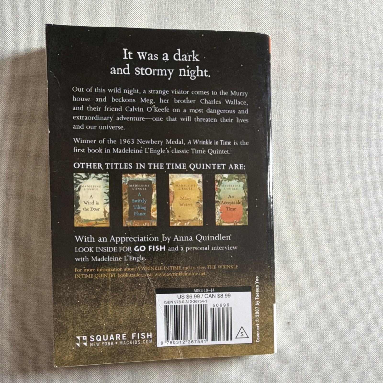 Madeleine L&rsquo;Engle A Wrinkle in Time (2007) Perfect PB First Square Fish Ed