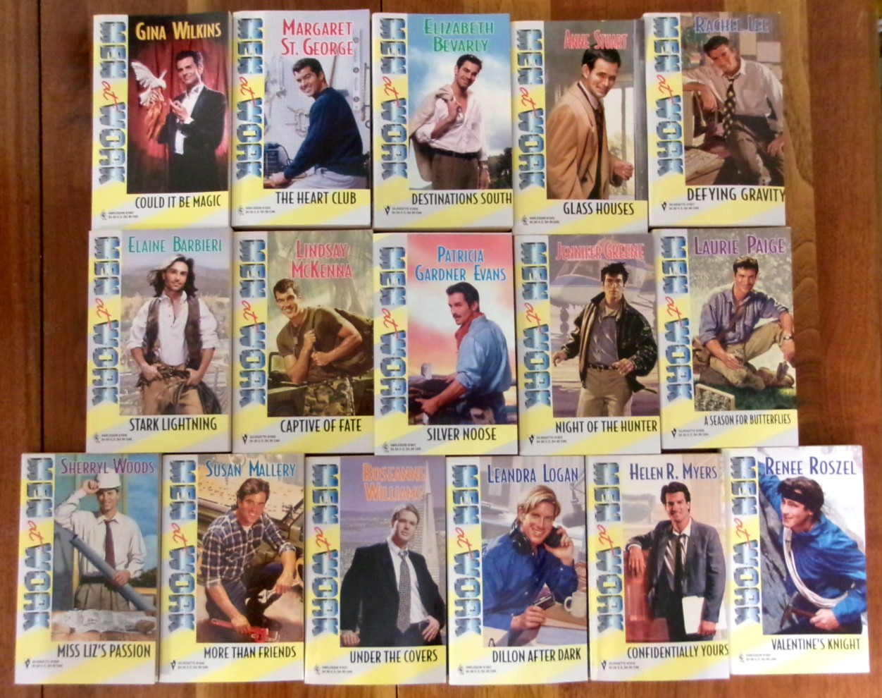 31 Harlequin &lsquo;Men At Work&rsquo; Series Romance Novels Paperback Books 80&rsquo;s/90s