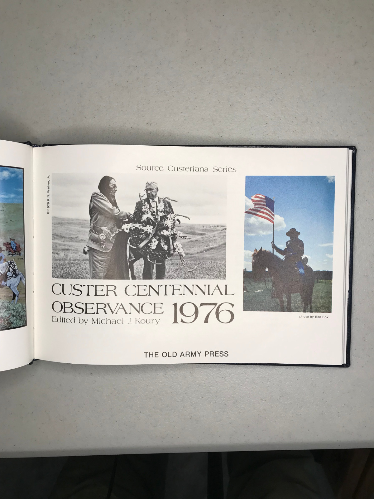 Custer Centennial Observance 1978 Leather HC Signed FitzJames Art 11/50