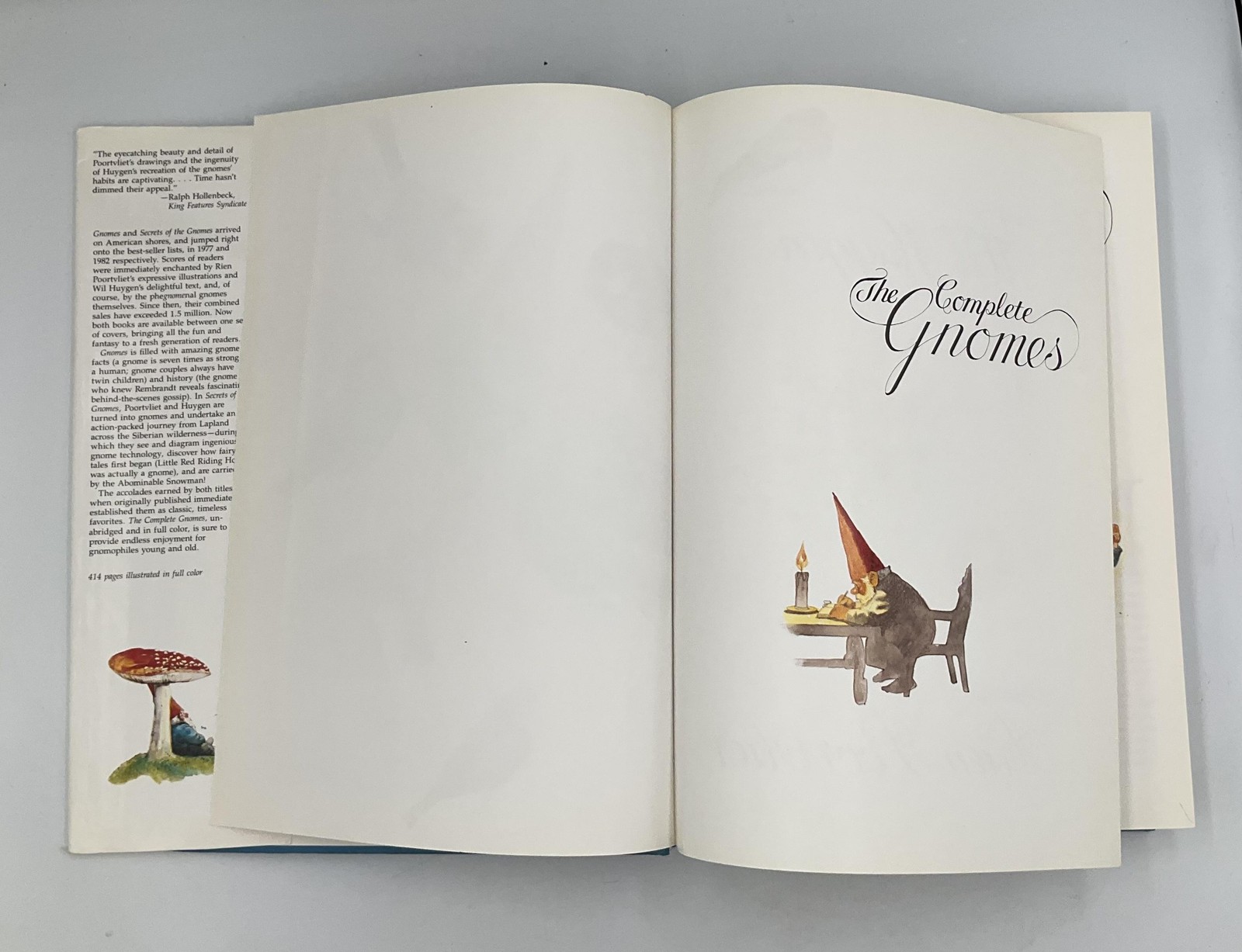Vintage The Complete Gnomes Wil Huygen Rien Poortvliet HC Blue Abrams USA Signed