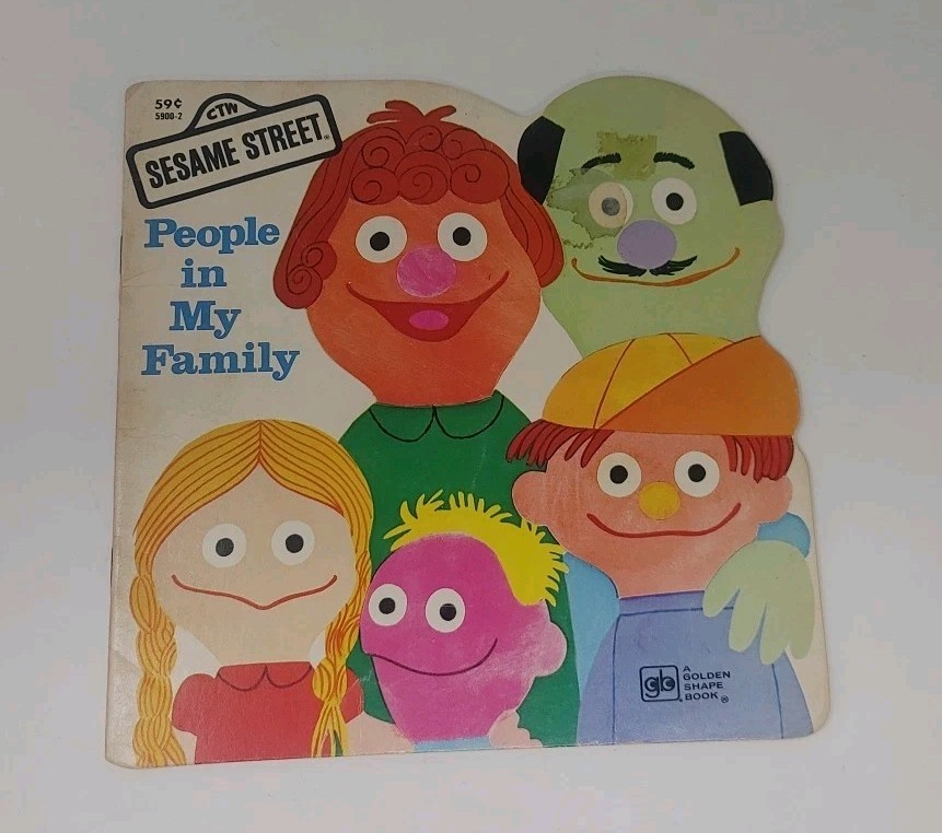 Lot 4 VTG Sesame Street Children&rsquo;s Kids Little Golden Super Shape Picture Books