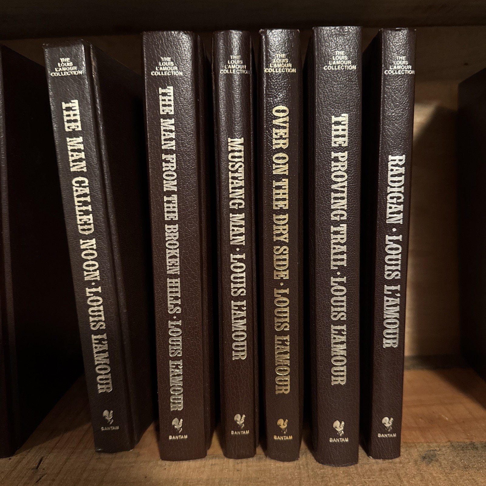 Louis L&rsquo;Amour Bantam 78 Leatherette Western Novels Short Stories Will Separate
