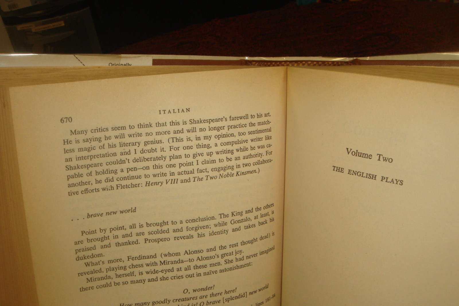 Asimov&rsquo;s Guide to Shakespeare by Isaac Asimov 1978 HC/DJ Avenel 1978 -1536 pages