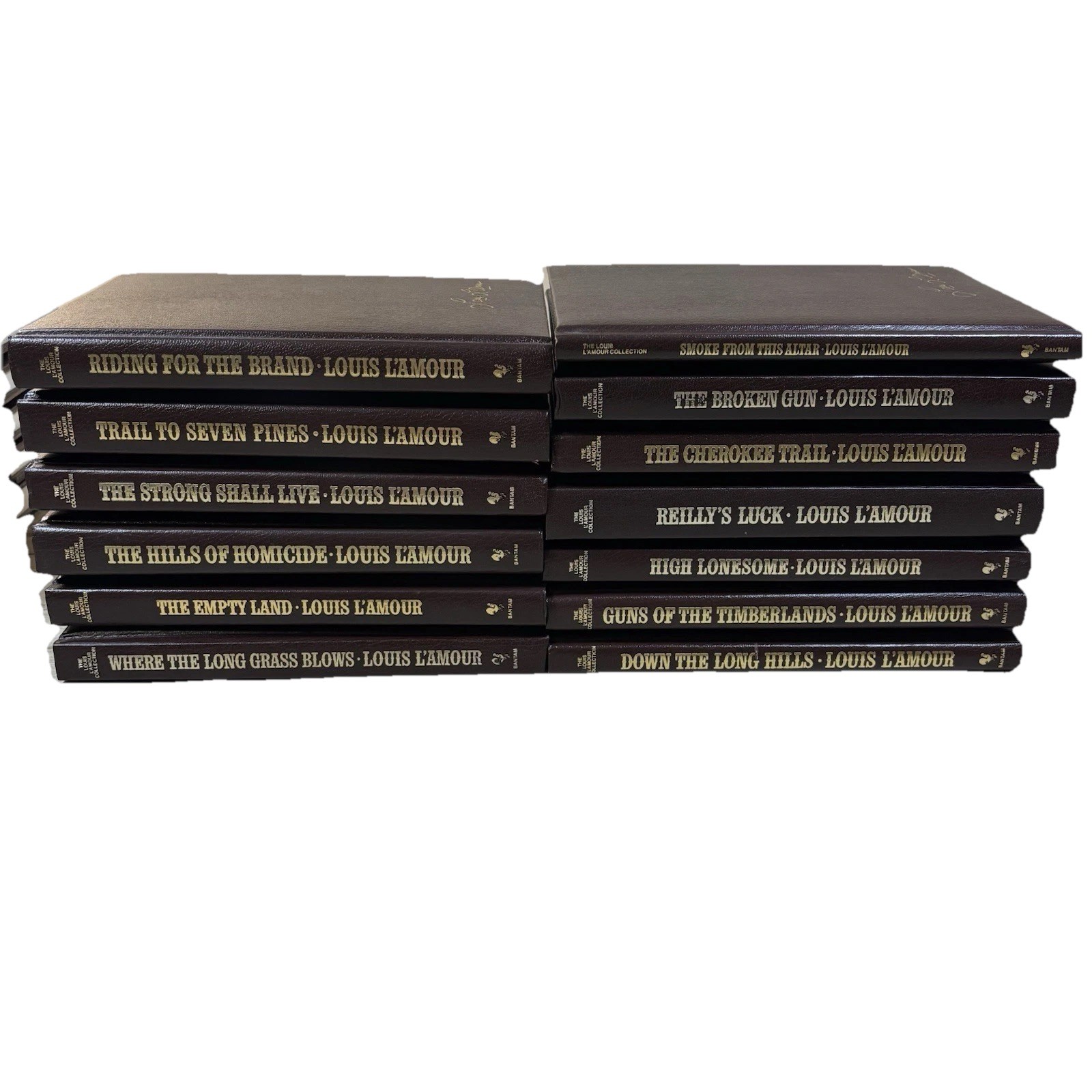 Louis L’Amour 13 Book Lot Leatherette Hardcover Short Story Western Collection
