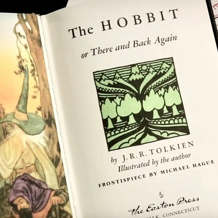 Easton Press Tolkien The Hobbit & Lord of the Rings 5-Vol Hardcover Illustrated