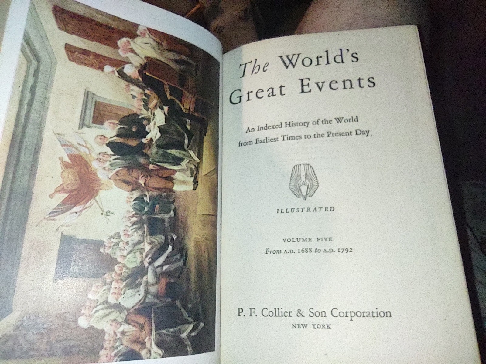 Complete Set Collier, The World&rsquo;s Great Events, 10 Volumes HC VGC, 1945