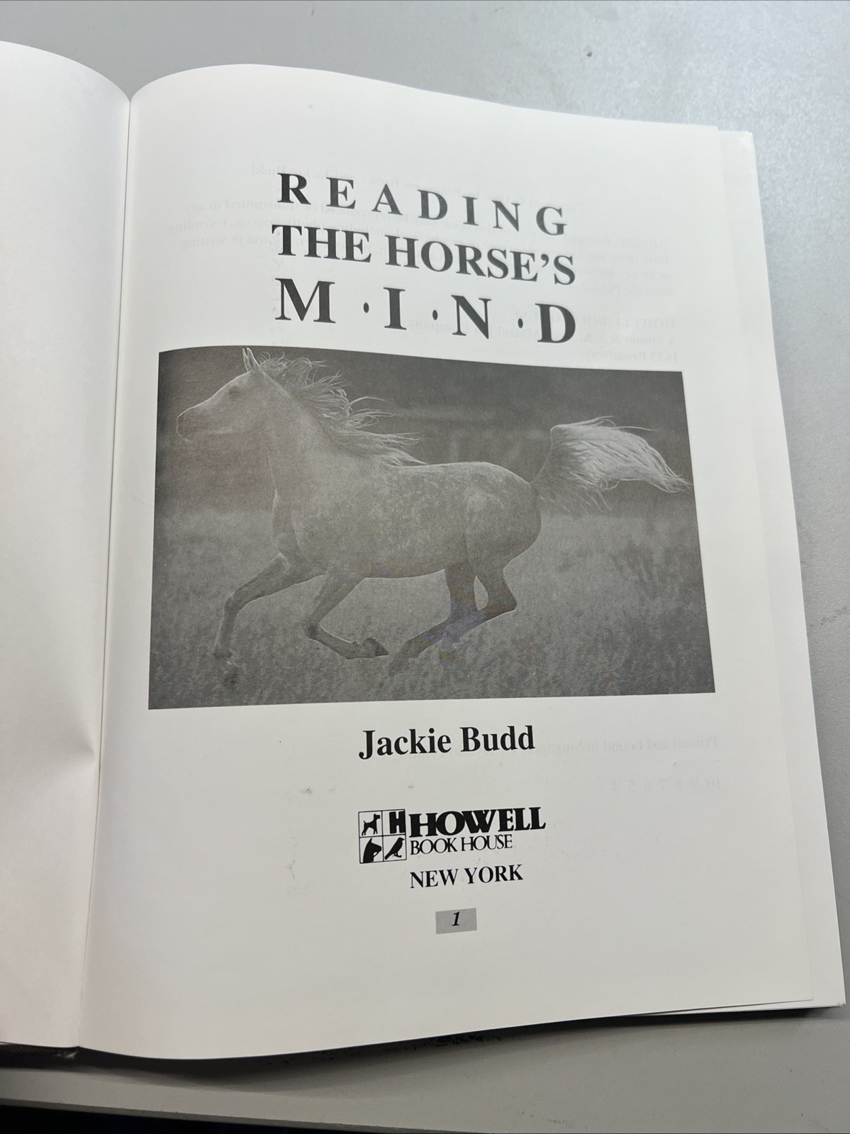 Reading the Horse&rsquo;s Mind Hardcover Jackie Budd